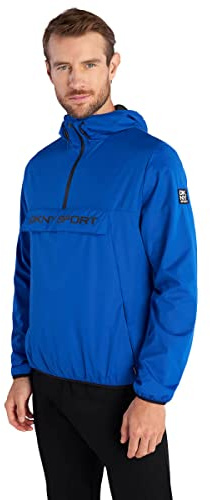 DKNY Mens Downwind 1/4 Zip Water Repellent Lightweight Jacket