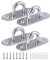 XNJIHWA 4Pcs M6 Piastra Occhiello Staffe con Occhiello Anello della Graffetta Hardware Gancio a Occhiello304 con 8 Viti