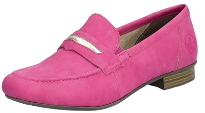 Rieker Damen 51996 Slipper, Rosa, 40 EU