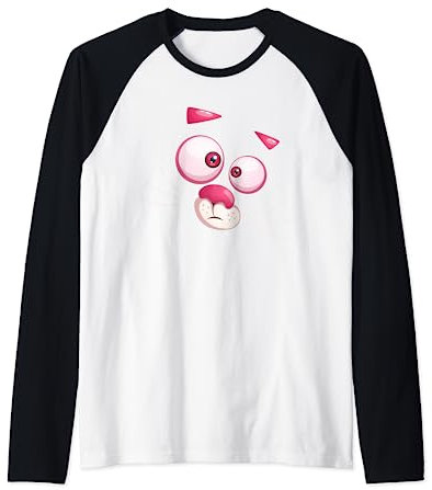 Divertente costume da pantera rosa Maglia con Maniche Raglan