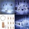 Akynite Bouchon Lumineux Blanc Froid pour Bouteille, 20 LEDs 2M Guirlande étanche, Lumières pour Bouteilles, LED Bouteille Bottle Light, Décoration pour Noël Fête Soirée Mariage, 10 pièces