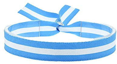 BDM Pulsera de tela bandera Argentina, cinta de futbol para mujer y hombre. Guatemala, el Salvador, Costa Rica, Nicaragua, Honduras