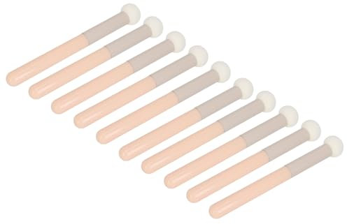 Pinceau Anti-cernes éponge, Pinceau de Maquillage avec Prise Confortable 10 Pièces pour Cosmétiques