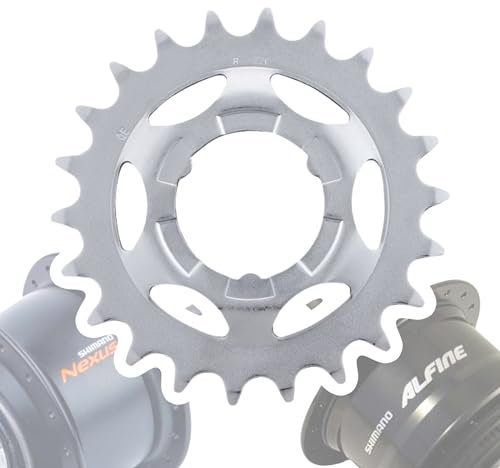F26 Shimano Fahrrad Nexus/Alfine Getriebenaben Verschleiss Teil Service Wartung Austausch Naben Ersatz Ritzel (Silber 22 Zähne)