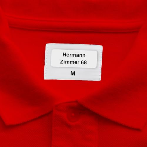Namensaufkleber für Altenheim (35 Aufkleber) – Beschrifte Kleidung mit deinem Namen – Namensschilder für Textil. Wäsche & Mehr – Geeignet für Waschmaschine & Spülmaschine – 30 x 13 mm