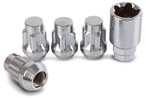 Precision - Silver Locking Wheel Nuts - Compatible with Kia Cee'D - M12 x 1.5-60 Degree Washer Seat - SFP