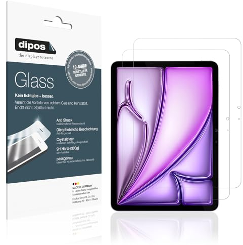 dipos I 2X Protection ecrán Compatible avec Apple iPad Air M2 11 Pouce Verre Souple Film Protecteur 9H