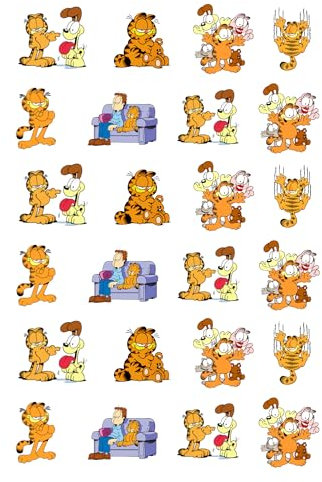 24 x Precut Edible Premium Wafer Card Ginger Cat Cupcake Toppers Cake Decorations Fairy Cake Birthday