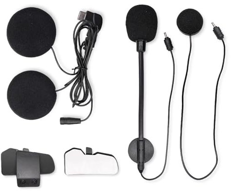 BETOWEY TK-X2 Micrófono Altavoz y Abrazaderas para la Unidad Principal de Intercomunicador de Casco de Motocicleta
