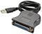 MHADBKH Adaptador USB DB25 de 25 pines macho a hembra, puerto paralelo IEEE 1284 LPT, cable convertidor de puerto paralelo