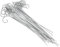 30PCS Pflanzenetiketten Haken, 7.87in Pflanzenschilder Einfach Einsetzen Metall Edelstahl Stab Leicht Einsetzbar für Blumenarten Sträucher Gemüse Zum Organisieren Für 20cm Blumentöpfe