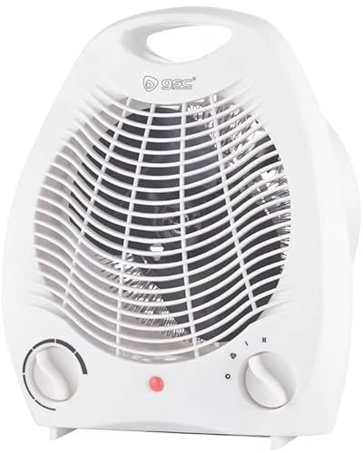 Calefactor Vertical de 2000W con 2 Potencias - Piloto Luminoso - Temperatura Regulable y Sistema Anti-Vuelco - Calor Rápido y Seguro para Hogar y Oficina