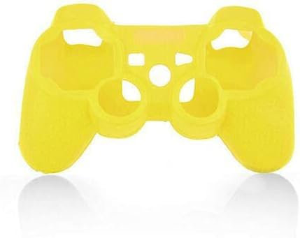 ZHHSUNY Funda de silicona suave para controlador PS-3, funda protectora de goma de gel (amarillo)