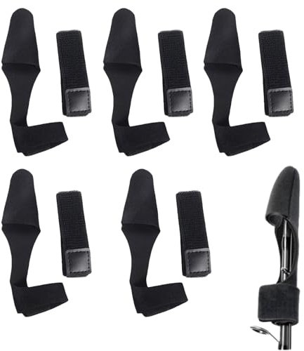 SOGHO 10 Stück Rutenbänder Angeln Set,Angelruten Gurte Anti-Rutsch,Einstellbar Klettbänder,Angelrutenhalter Klettbänder,Angelrute Gürtel Band,Angelzubehör Für Binden Von Angelruten Und Casting Schutz