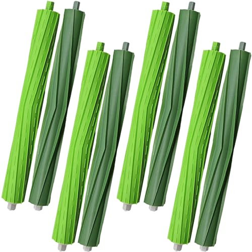 Lot de 4 rouleaux de rechange S9 compatibles avec les aspirateurs iRo-bot Roo-mba S9 (9150) S9+ S9 Plus (9550) S Series brosses en caoutchouc multi-surfaces