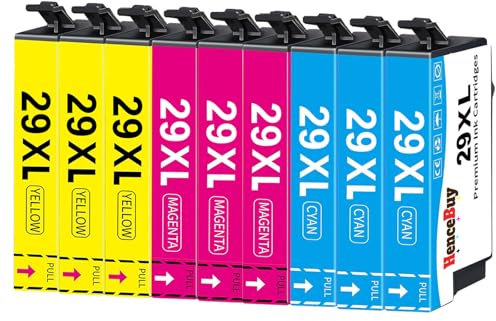 HenceBuy 29 XL Druckerpatronen Kompatibel für Epson 29XL Multipack Patronen für Expression Home XP-342 XP-332 XP-345 XP-352 XP-442 XP-445 XP-455 XP-432 XP-245 XP-235 XP-335 XP-435 XP-247 (9er-Pack)