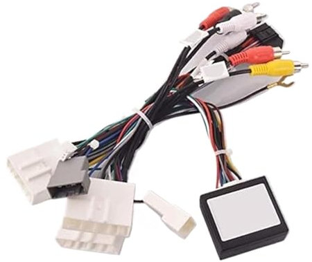 ZAPYVET Auto Radio Stereo Kabelbaum Kabel Adapter Android 16pin, for Nissan, for Murano, for Qashqai, j10 j11 X Trail Tiida Car-Audio-Installationskabel