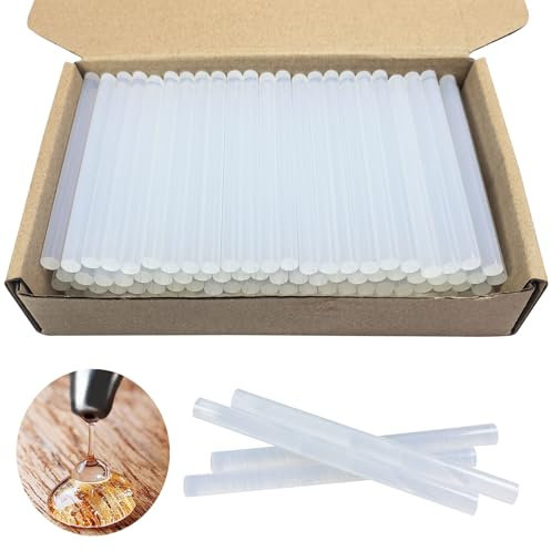 FZGUSYAF Hot Glue Sticks 100PCS 7x100mm Transparent Glue for 7mm Hot Glue Gun