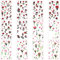 HJZHII Autocollants roses, 12 pièces autocollants fleurs, tulipes, stickers muraux pour scrapbooking, fabrication de cartes, journaling, enveloppe, bouteille d'eau, bricolage, artisanat
