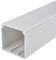 50mm x 50mm 2 x 2 PVC White Electrical Cable Cover Maxi Trunking + Bends (1mtr 50mm x 50mm Trunking)