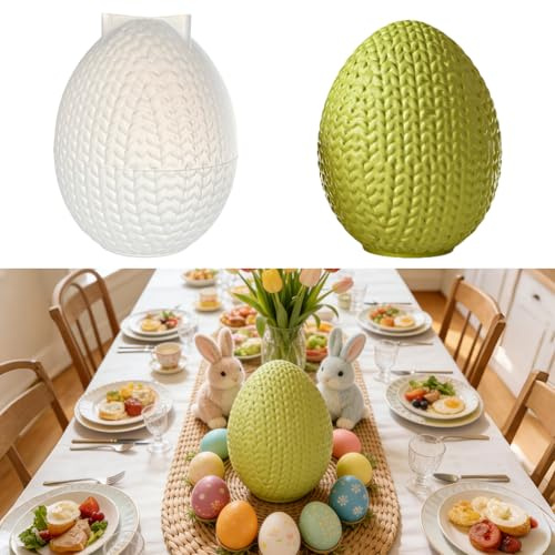Kerzen Silikonform Ostereier Kerzen Gießform Ostern Silikonform Gipsform zum Gießen Ostereier Kerzenform Silikon Ostern Gießform Eier Form für Gips Epoxidharz Kerzen Seifen Beton DIY Handwerk
