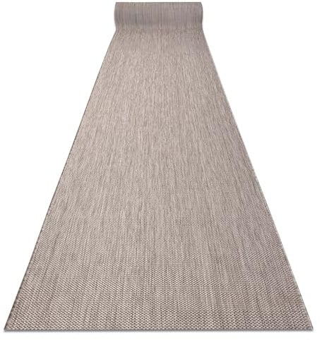 rugsx Läufer SISAL SION flachgewebt Küche Balkon Terrasse beige 100x1000 cm