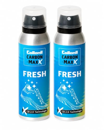 Collonil Maxx Fresh 2 x 125 ml – Intensives Schuhdeo & Geruchsentferner | Schuhspray gegen Geruch mit Fresh-Technologie – Schuh Deo Spray für Sneaker, Sportschuhe & Alltagsschuhe