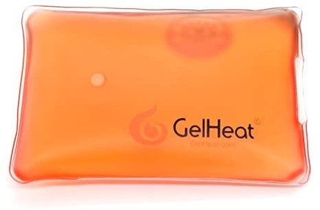 Pack of 5 GelHeat Instant Hand Warmers - Reusable Gel Click Heat Pads (Orange)