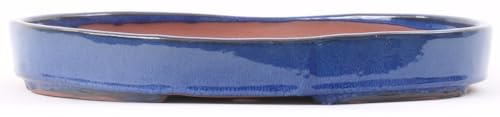 Bonsai - Schale, Waldschale, oval 34 x 24 x 4,5 cm blau 51012