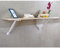 Equerre sous pente acier blanc 390 x 315mm
