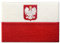 Polen Flagge Flicken Schwalbe Vogel Bestickter Aufnäher zum Aufbügeln/Annähen