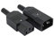 Mdeper C13 C14 Power Plug AC250V 10A 3 Pins Terminals Panel Mount IEC C14 Male C13 Female Inline Adapter Plug Power Socket Connectors