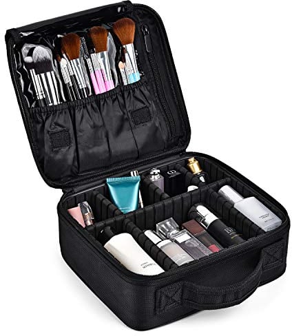 Make Up Bag Professional Beauty Case da Viaggio Makeup Astuccio per Trucco Valigetta Organizzativa Borsa Trucchi Custodia Cosmetica Impermeabile con Divisori Regolabili