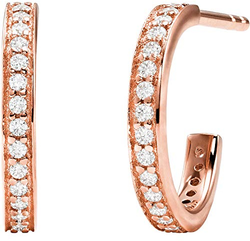 Michael Kors Ohrringe MKC1177AN791 Damen Creolen PREMIUM 925 Rose weiß Zirkonia
