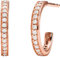 Michael Kors Ohrringe MKC1177AN791 Damen Creolen PREMIUM 925 Rose weiß Zirkonia