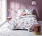 Bettwaesche-mit-Stil Mako Satin Bettwäsche Mohnblumen rost rot lila 155x220 + 80x80 cm