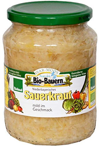 Isar-Moos Sauerkraut aus Bayern im Glas (680 g) - Bio