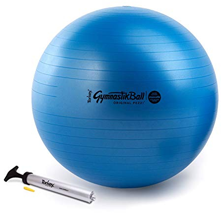 PEZZI Original Gymnastikball MAXAFE 75cm Pumpe blau