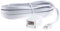 Ancable White BT Telephone Extension Cable 15M, BT Male to Female Straight Through 6-Pin for UK Landline Phone, Home & Office Fax Modem Extender