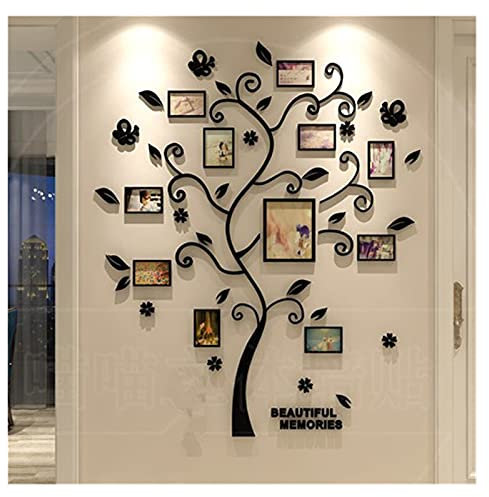 caihuashopping Stickers muraux 3D Acrylique Photo Papier Peint Fond d'écran décor Mural Sticker Arbre for Salon télévision TV sur Toile d'art Stickers Photo décalques muraux ​Autocollant Papier Peint