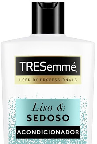TRESemmé Acondicionador Liso & Sedoso para cabellos secos y encrespados con Proteínas de Seda y Aceite de Argán, suaviza e hidrata 900ml