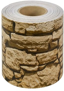 Amazon Basics Bande brise-vue avec 26 clips 50 m x 19 cm Pierre brute