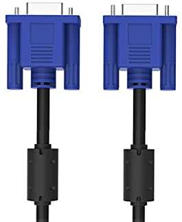 CASPERi Cable VGA a VGA, conectores macho a macho VGA HD de 15 pines, cable de 1,5 metros compatible con computadora, computadora portátil, monitor y otros dispositivos habilitados para VGA
