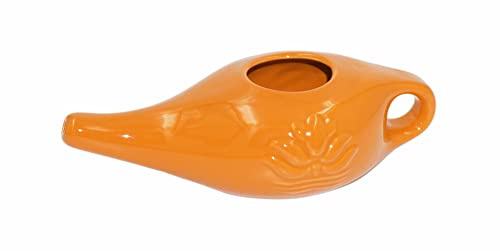 NetiPot - Pichet nasal en céramique - 250 ml - Orange