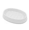 Inbagno Portasaponetta, in plastica Bianco, dalla Texture Rigata, Serie Blob