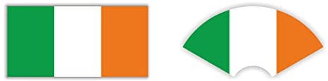 UK Series Womaha 30 Sheets Ireland Flag Temporary Tattoos 2 Patterns for Adults and Kids Football Face Tattoo Stick…