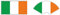 UK Series Womaha 30 Sheets Ireland Flag Temporary Tattoos 2 Patterns for Adults and Kids Football Face Tattoo Stick…