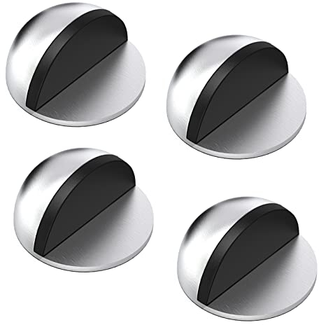 Tope de Puerta para Suelo, 4 Piezas Tope Puerta Adhesivo, Topes para Puertas Autoadhesivo Protección de Pared y Muebles