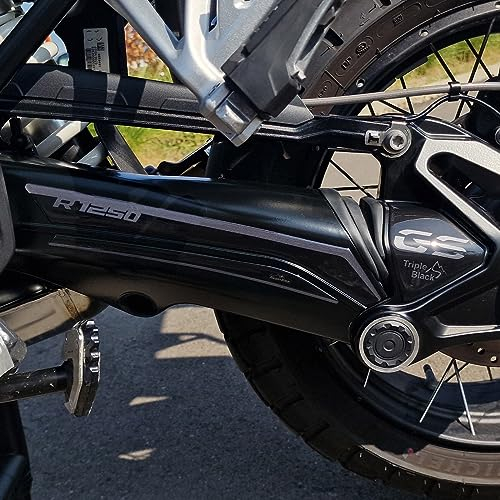 Resin Bike Aufkleber für Motorrad Kompatibel mit BMW R 1250 GS - GS Adventure Triple Black 2021-2023. Schutz Motorrad Hinterradschwinge vor Stößen und Kratzern. Stickers 3D-Harzklebstoff