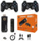 Poignée de manette de jeu sans fil double système rétro TV console de jeu HDMI compatible HD sortie micro USB 5 V/1,5 A Android 8K (64 Go + 15 000 jeux)